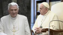 Benedicto XVI / Papa Francisco. Crédito: Vatican Media