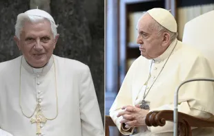 Benedicto XVI / Papa Francisco. Crédito: Vatican Media 