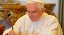 Papa emérito Benedicto XVI. Crédito: Vatican Media / ACI Prensa. 