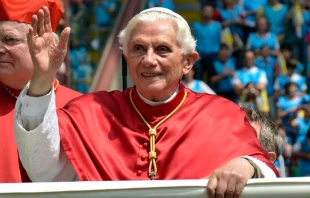 El Papa Emu00e9rito Benedicto XVI. Foto: ACI Prensa 