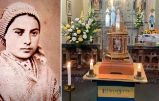 San Bernardette / Relicario en la Catedral de Liverpool. Cru00e9dito: Sacred Heart Catholic Primary School 