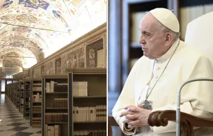 Biblioteca Apostólica Vaticana. Foto: Alexey Gotovskiy / EWTN. Papa Francisco. Foto: Vatican Media 