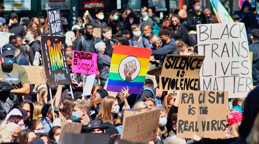 Una protesta de Black Lives Matter. Crédito: Pixabay