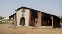 Parroquia destruida por Boko Haram en ataque del 29 de octubre de 2014 en Mubi, Nigeria. Foto: Diócesis de Maiduguri.