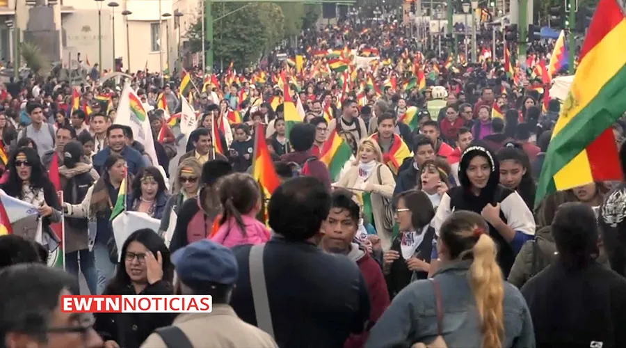 Protestas en Bolivia / Crédito: EWTN Noticias