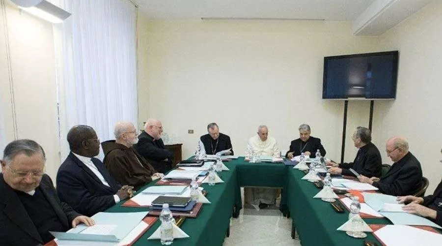 Reunión del Consejo de Cardenales en una fotografía de archivo. Foto: Vatican Media
