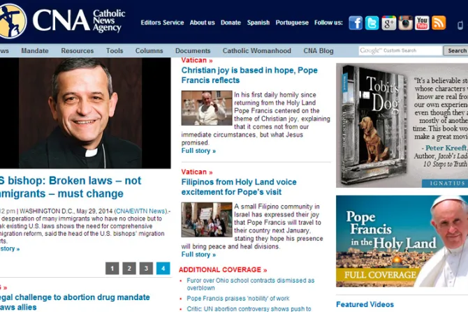 Catholic News Agency incorpora noticias en español en su servicio para editores de medios