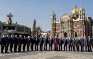 Peregrinaciu00f3n de los Caballeros de Colu00f3n a la Basu00edlica de Nuestra Seu00f1ora de Guadalupe en Ciudad de Mu00e9xico, el 3 de febrero. Cru00e9dito: Tamino Petelinsek 