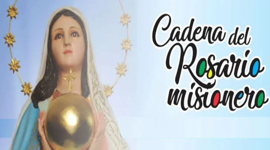 Cadena del Rosario Misionero. Crédito: Obras Misionales Pontificias Argentina.