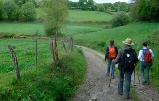 Peregrinos haciendo el Camino de Santiago en Espau00f1a / Foto: Flickr Fresco Tours (CC-BY-2.0) 