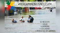 Campaña de ayuda localidad de Pergaminos / Foto: Twitter Ateneo CARBAP