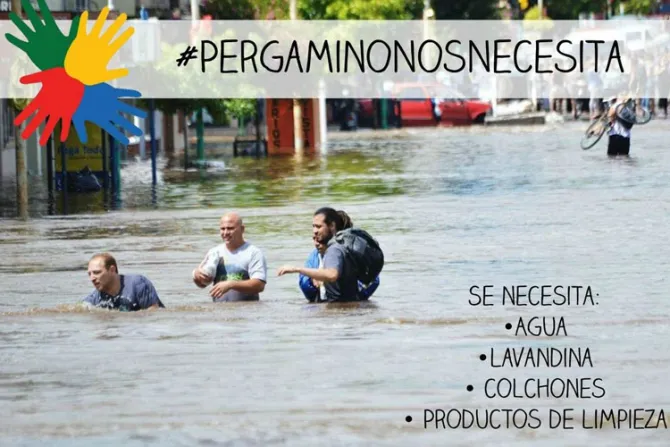 Cáritas Argentina llama a solidarizarse con damnificados por lluvias
