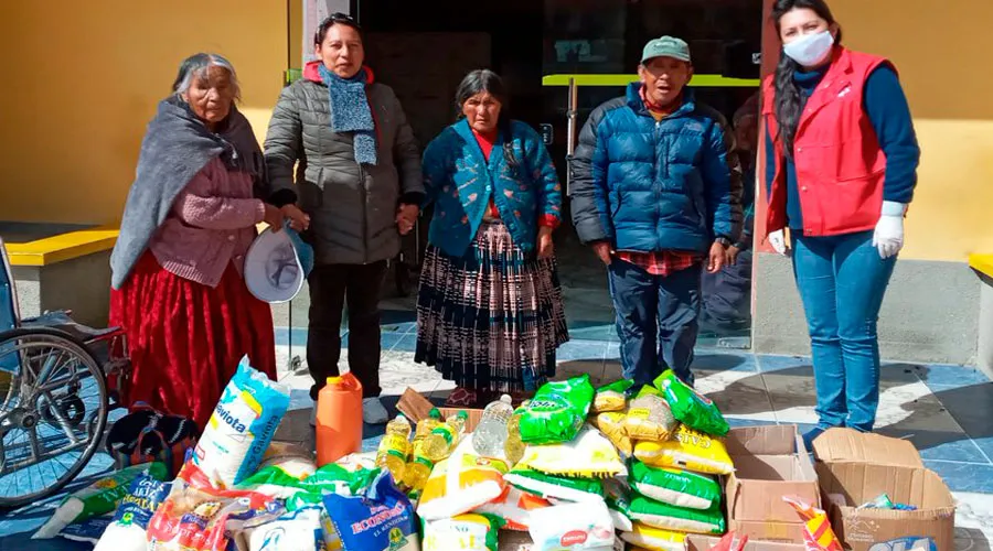 Más de 8 toneladas de alimentos serán entregados a los más pobres en Bolivia
