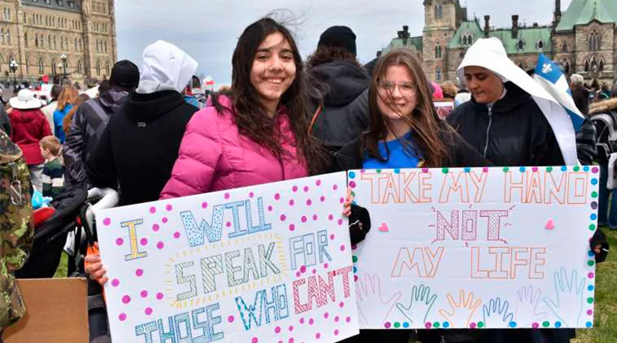 Participantes en la Marcha por la Vida de Canadá del 9 de mayo de 2019 en Ottawa / Crédito: Christine Rousselle (ACI Prensa)