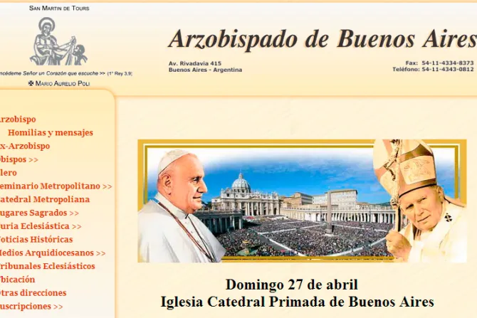 Iglesia en Argentina se prepara para la Canonización de Juan Pablo II y Juan XXIII