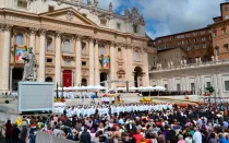 La Misa de la canonización de San Juan Pablo II y San Juan XXIII del 27 de abril (Foto ACI Prensa)