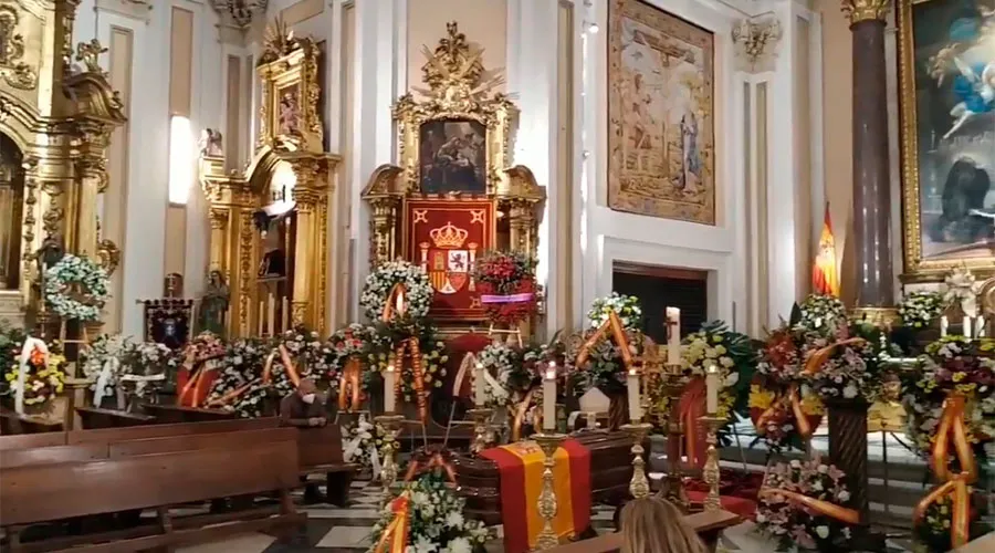 Capilla Ardiente de Mons. Juan del Río en la Catedral Castrense. Foto: Captura Video?w=200&h=150