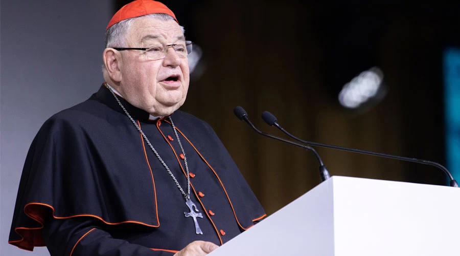 Él Cardenal Duka durante su catequesis. Foto: Daniel Ibáñez / ACI Prensa?w=200&h=150