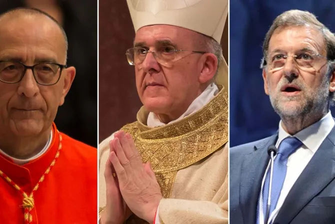 Rajoy se reúne con cardenales Osoro y Omella en medio de crisis en España