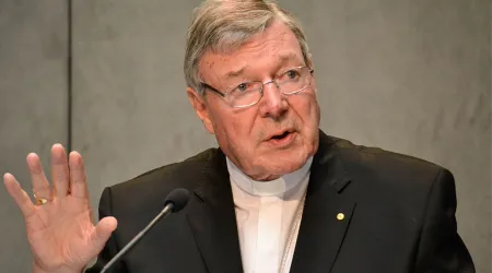 El Cardenal Pell expresa su sorpresa por la extensión de la criminalidad en el Vaticano