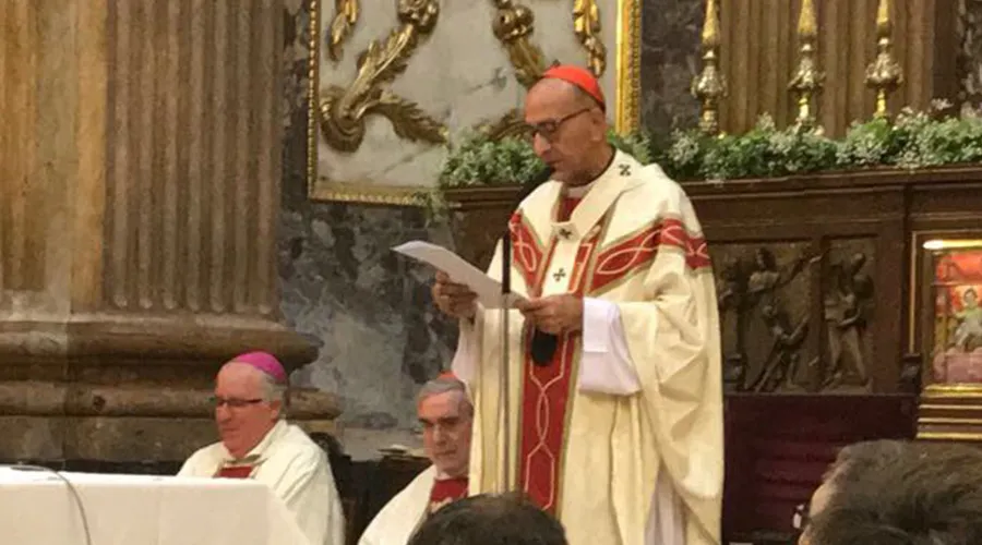 Cardenal Juan José Omella, Arzobispo de Barcelona (España). Foto: Twitter Archidiócesis Barcelona.
