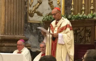 Cardenal Juan Josu00e9 Omella, Arzobispo de Barcelona (Espau00f1a). Foto: Twitter Archidiu00f3cesis Barcelona.  