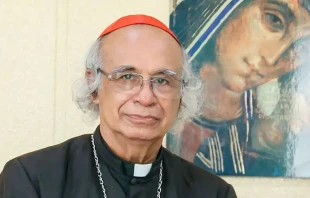 Cardenal Leopoldo Brenes. Cru00e9dito: Lu00e1zaro Gutiu00e9rrez / Arquidiu00f3cesis de Managua 