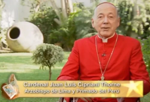 Cardenal Juan Luis Cipriani / Foto: Captura de Youtube?w=200&h=150