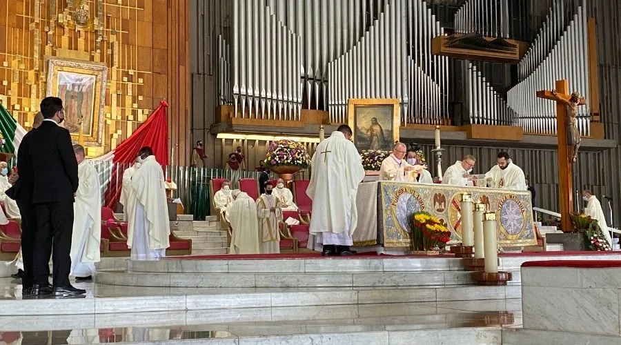 Cardenal Pietro Parolin presidió la celebración de la Santa Misa en la Basílica de Guadalupe el 20 de junio. Crédito: Basílica de Guadalupe.?w=200&h=150