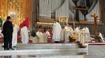 Cardenal Pietro Parolin presidió la celebración de la Santa Misa en la Basílica de Guadalupe el 20 de junio. Crédito: Basílica de Guadalupe.