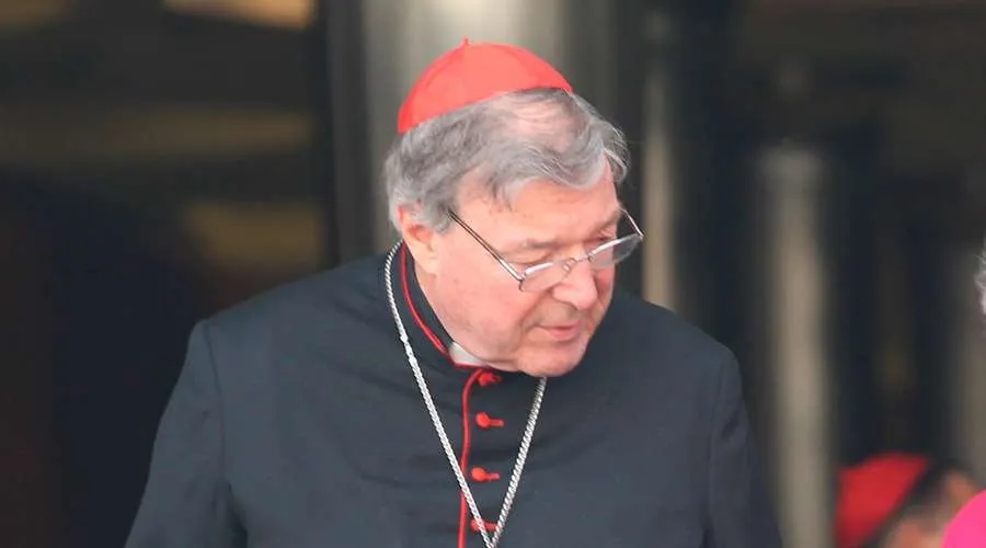 Cardenal George Pell. Crédito: ACI Prensa