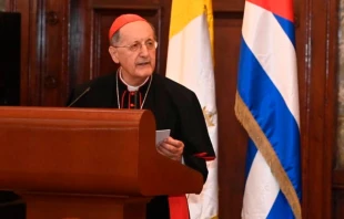 Cardenal Beniamino Stella. Cru00e9dito: Cuenta de Twitter de Miguel Du00edaz-Canel, presidente de Cuba 