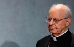 Cardenal Lorenzo Baldisseri. Cru00e9dito: Daniel Ibu00e1u00f1ez / ACI 