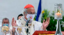 Cardenal Leopoldo Brenes. Crédito: Arquidiócesis de Managua / Javier Ruiz
