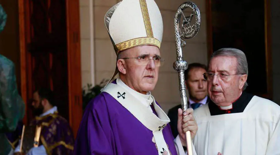 Cardenal Carlos Osoro, Arzobispo de Madrid (España). Foto: Daniel Ibáñez/ACI Prensa.
