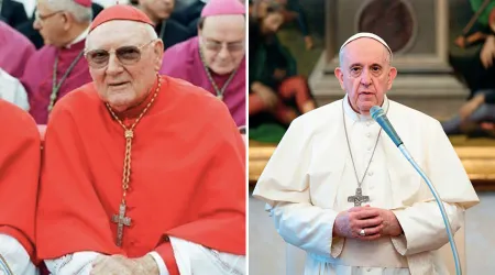 Papa Francisco reza por el fallecimiento del Cardenal Edward Cassidy 