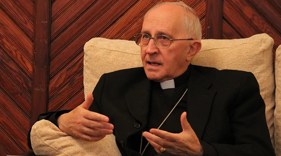 Cardenal Fernando Filoni, Prefecto de la Congregación para la Propaganda de la Fe. Foto: Cortesía Universidad de San Dámaso.