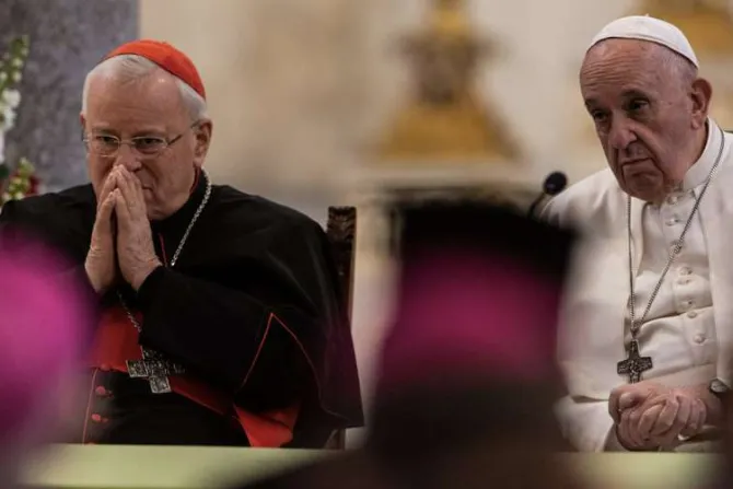 El Papa preocupado por el presidente de Obispos italianos, enfermo de coronavirus
