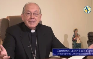 Cardenal Juan Luis Cipriani / Captura de video - Josu00e9 Castro (ACI Prensa) 