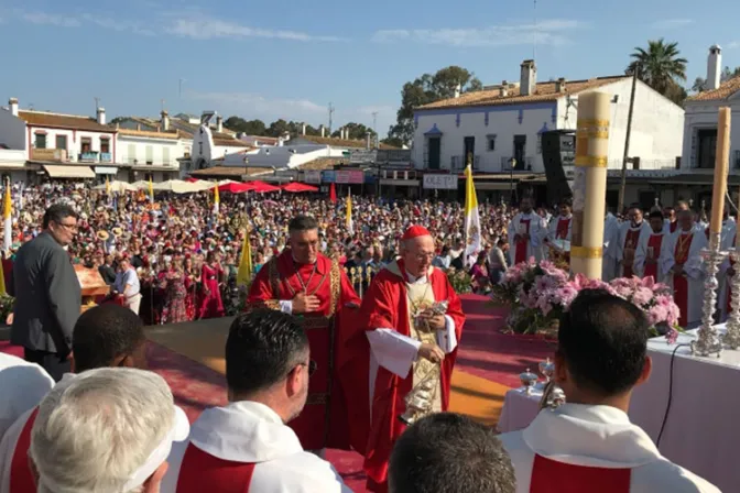 "María, aparta la discordia de nuestros corazones”, pide Cardenal en El Rocío