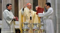 El Cardenal Carlos Osoro durante la Misa Crismal - Foto: Archidiócesis de Madrid 