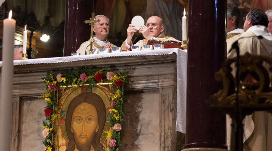 El Cardenal Carlos Osoro en la Misa que presidió el sábado 25 de febrero en la iglesia de Santa María en Trastévere. Foto: Daniel Ibáñez ( ACI Prensa)?w=200&h=150
