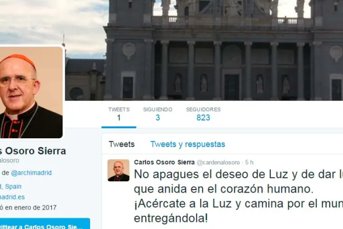 Arzobispo de Madrid se estrena en la red social de Twitter con este mensaje