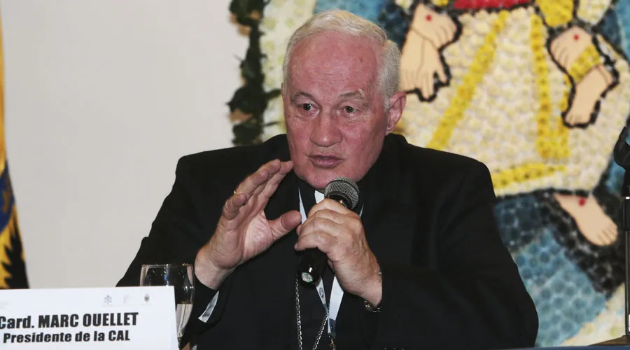 Cardenal Marc Ouellet. Foto: Eduardo Berdejo / ACI Prensa