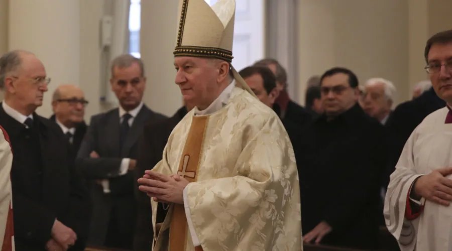 Cardenal Pietro Parolin. Crédito: Bohumil Petrick / ACI Prensa