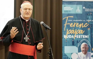 Cardenal Peter Erdo. Cru00e9dito: Congreso Eucaru00edstico Internacional en Budapest 