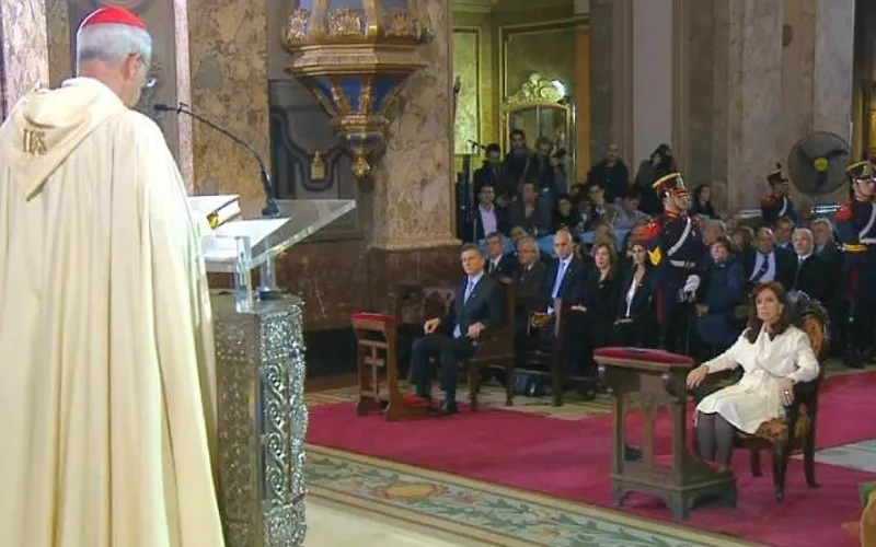 Cardenal Mario Aurelio Poli y presidenta de Argentina, Cristina Fernández. Foto: AICA?w=200&h=150