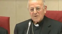 Cardenal Ricardo Blázquez, presidente CEE. Foto: Captura Pantalla Youtube