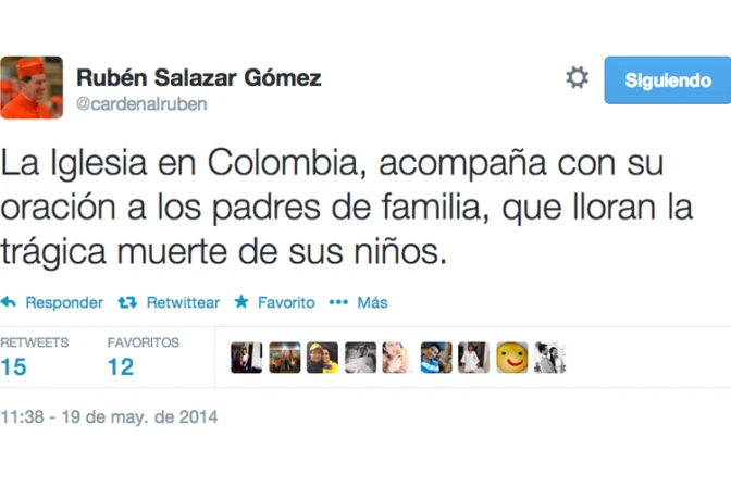 Iglesia en Colombia reza por los 32 niños fallecidos en incendio