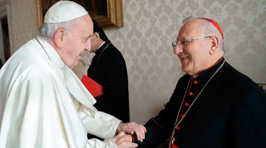 Papa Francisco y Cardenal Sako. Crédito: Vatican Media?w=200&h=150